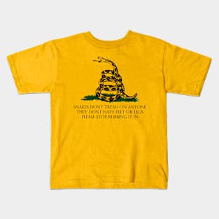 Snakes Don't Tread Kids T-Shirt